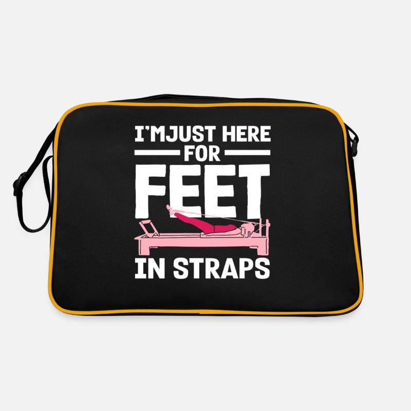 Pilates Je suis juste là pour les pieds dans les sangles Sac Retro