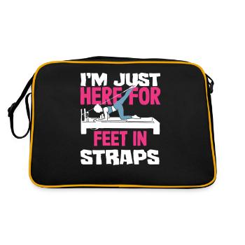 Pilates Here For Feet In Straps - Retro Bag - black/gold - Back