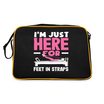 Le Pilates n’est là que pour les pieds en boucle - Sac Retro - noir/or - Dos
