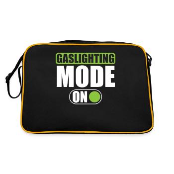 Echtes Professionelles Gaslighting - Retro Tasche - Schwarz/Gold - Hinten