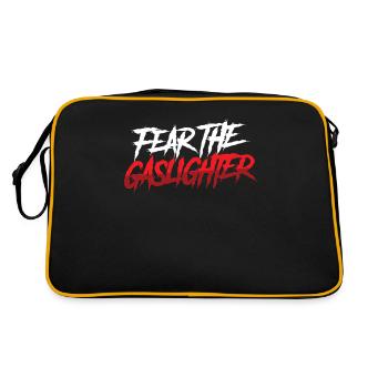Echtes Professionelles Gaslighting - Retro Tasche - Schwarz/Gold - Hinten