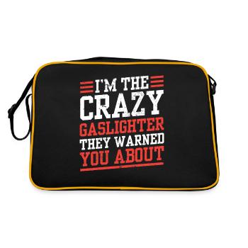 Echtes Professionelles Gaslighting - Retro Tasche - Schwarz/Gold - Hinten