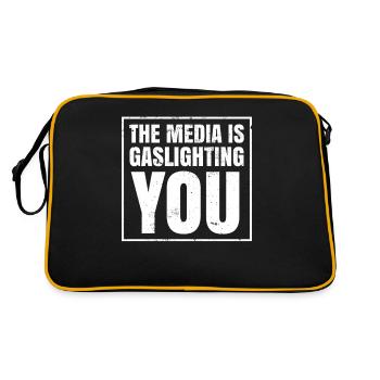 Echtes Professionelles Gaslighting - Retro Tasche - Schwarz/Gold - Hinten
