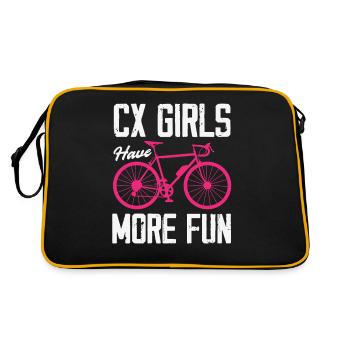 Vélo de gravier Cyclocross avec cyclo-cross - Sac Retro - noir/or - Dos
