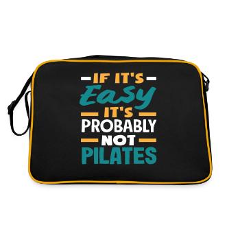Pilates - si c’est facile, c’est - Sac Retro - noir/or - Dos