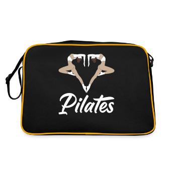 Motif cœur de Pilates pour les fans de fitness - Sac Retro - noir/or - Dos