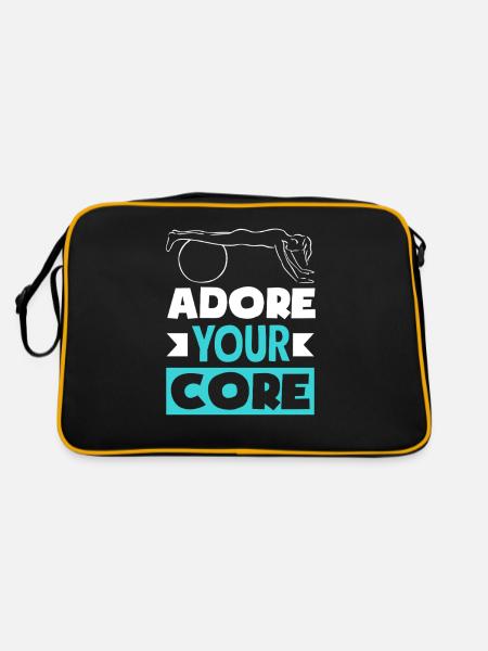 Pilates Adore Your Core Motivation - Retro Bag - black/gold - Back