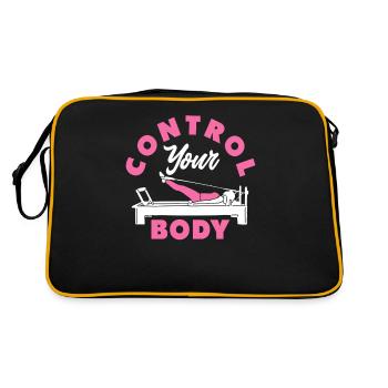 Pilates Control Your Body Motivation - Retro Bag - black/gold - Back