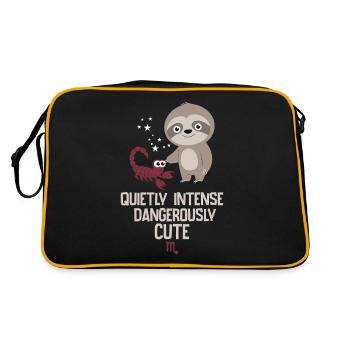 Signe du zodiaque Scorpion Paresse : Calme Intense - Sac Retro - noir/or - Dos