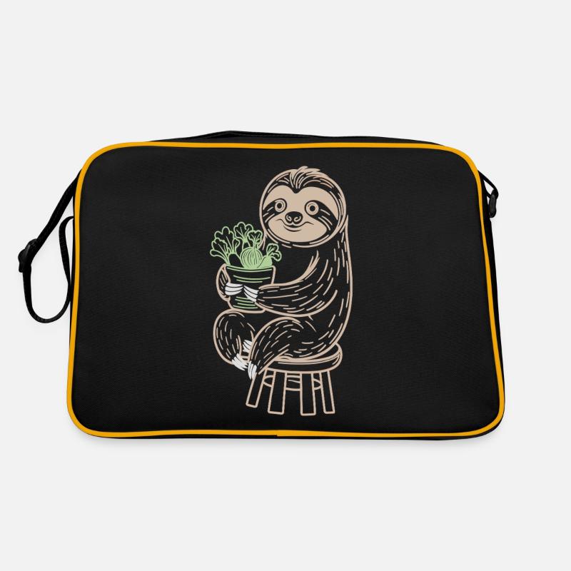 Cozy Sloth Vegan Vegetarian Delight Retro Bag