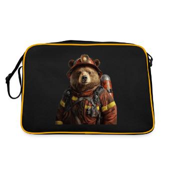 Tragen - Retro Tasche - Schwarz/Gold - Hinten