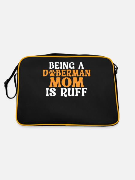 Cadeaux Doberman - Sac Retro - noir/or - Dos