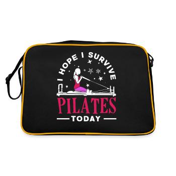 Pilates Je survis au Pilates aujourd’hui - Sac Retro - noir/or - Dos