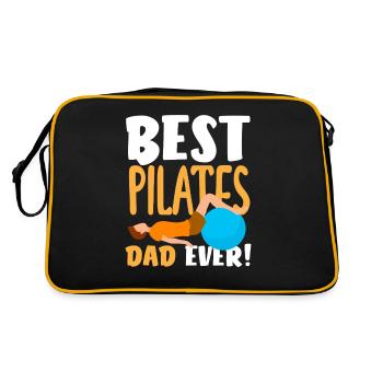 Pilates Le meilleur papa de Pilates de tous les temps - Sac Retro - noir/or - Dos