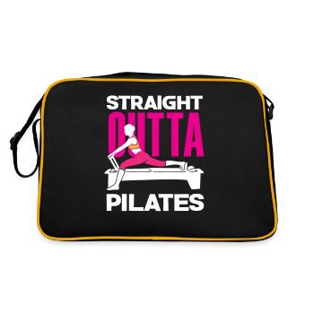 Pilates Straight Outta Pilates - Sac Retro - noir/or - Dos