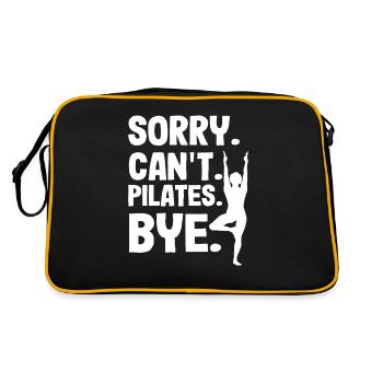 Pilates désolé Je ne peux pas Pilates Bye - Sac Retro - noir/or - Dos