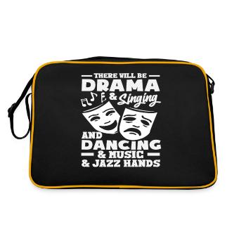 Amateurs de musique : théâtre, chant et danse - Sac Retro - noir/or - Dos