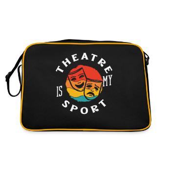 Le théâtre est mon sport - Sac Retro - noir/or - Dos