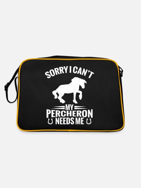 Désolé, je ne peux pas me faire a besoin de moi - Sac Retro - noir/or - Dos