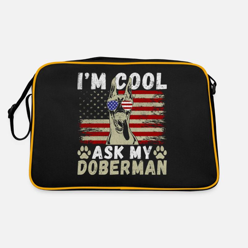 Doberman Gifts Retro Tasche