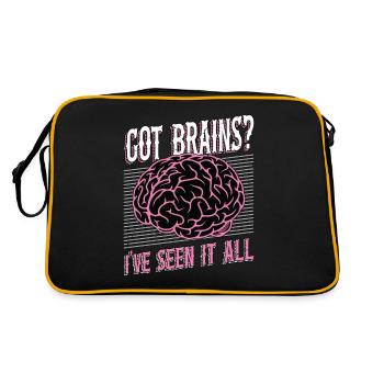 Neurosurgeon Got Brains I've Seen It Neuroscience - Retro Bag - black/gold - Back