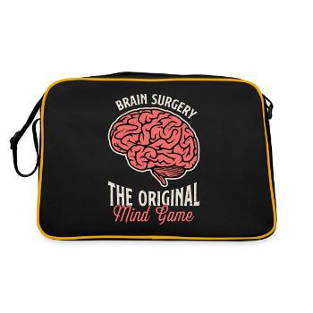 Neurosurgeon Brain Surgery The Neurologist Doctor - Retro Bag - black/gold - Back