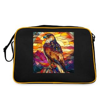 Falke - Retro Tasche - Schwarz/Gold - Hinten
