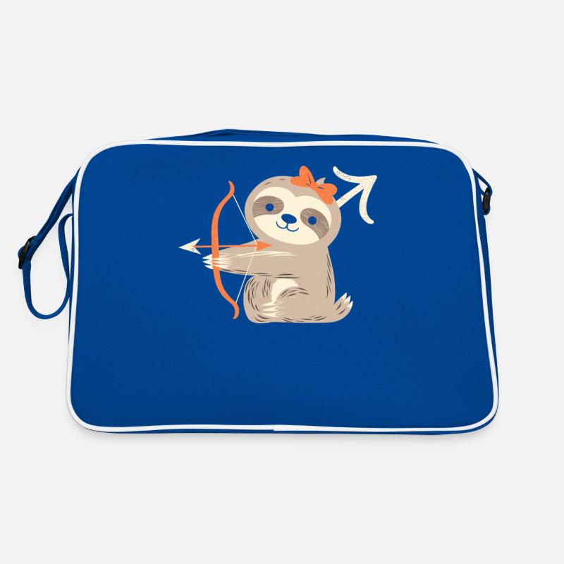Conception de paresseux du zodiaque Sagittaire avec arc Sac Retro