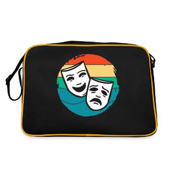 Comédie musicale, Amant, Théâtre, Masques, Art - Sac Retro - noir/or - Dos