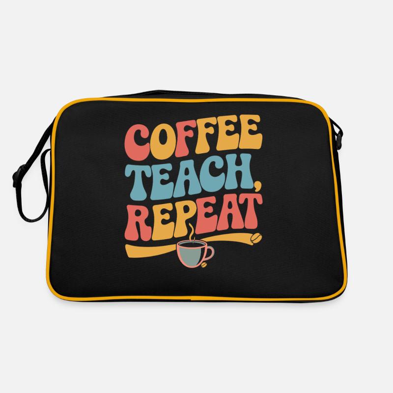 Café Enseignement Répétition Motivation de l’enseignant Sac Retro