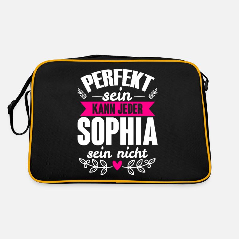 Sophia - Perfekt Sein Kann Jeder Sophia Sein Nicht Retro Tasche