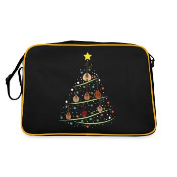 Mandolin Christmas Tree - Retro Bag - black/gold - Back