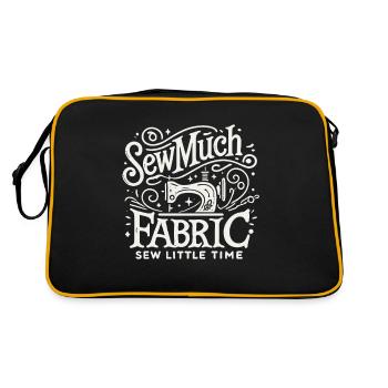 Viel Stoff für wenig Zeit nähen - Retro Tasche - Schwarz/Gold - Hinten