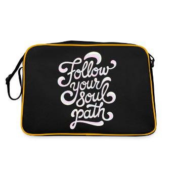 Suivez le chemin de votre âme en inspirant la spiritualité - Sac Retro - noir/or - Dos