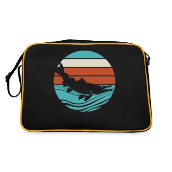 Gar - Retro Tasche - Schwarz/Gold - Hinten