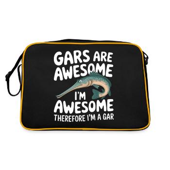 Gar - Retro Tasche - Schwarz/Gold - Hinten