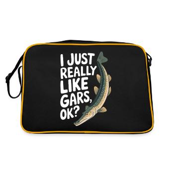Gar - Retro Tasche - Schwarz/Gold - Hinten