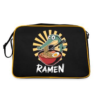Gar - Retro Tasche - Schwarz/Gold - Hinten