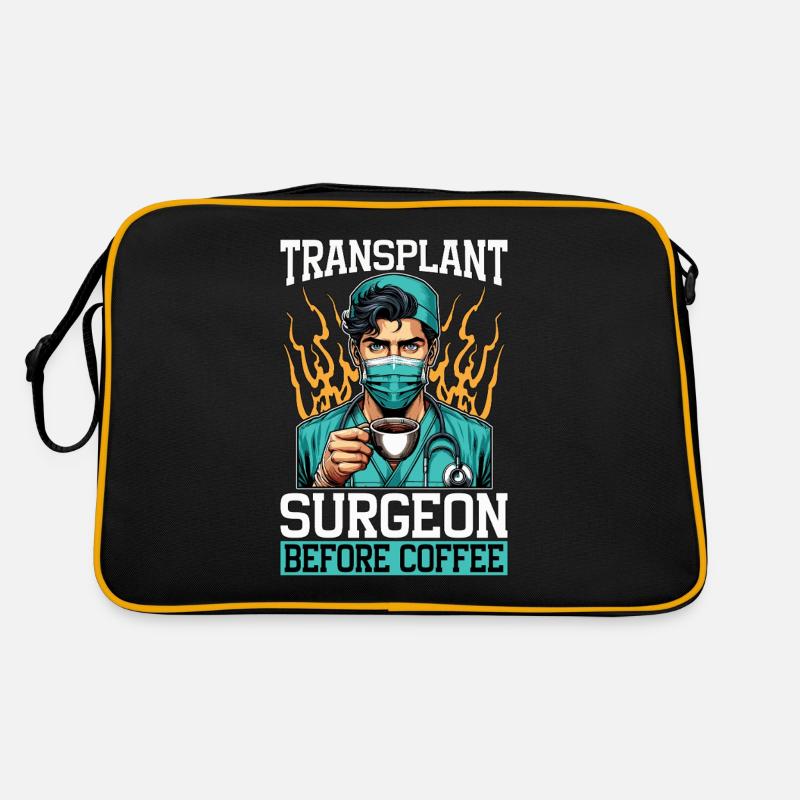 Transplant Surgeon Before Physician Coffee Lover Retro Tasche