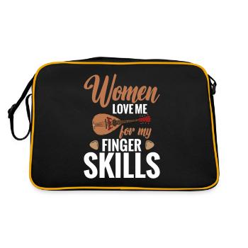 Les femmes de mandoline m’aiment pour mon - Sac Retro - noir/or - Dos