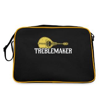 Treblemaker, Mandolin - Retro Bag - black/gold - Back