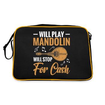Will you play the mandolin for free, will be for - Retro Bag - black/gold - Back