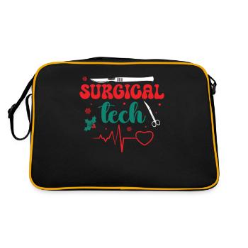 Chirurgische Technologie Ich Bringe Viel Auf Den - Retro Tasche - Schwarz/Gold - Hinten