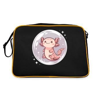 Escapades imaginatives avec Cute Axolotl dans le - Sac Retro - noir/or - Dos