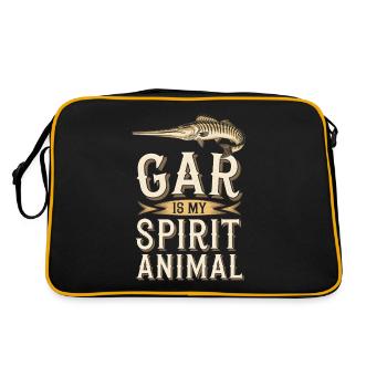 Gar - Retro Tasche - Schwarz/Gold - Hinten