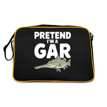 Gar - Retro Tasche - Schwarz/Gold - Hinten