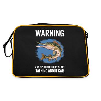 Gar - Retro Tasche - Schwarz/Gold - Hinten