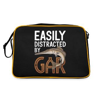 Gar - Retro Tasche - Schwarz/Gold - Hinten