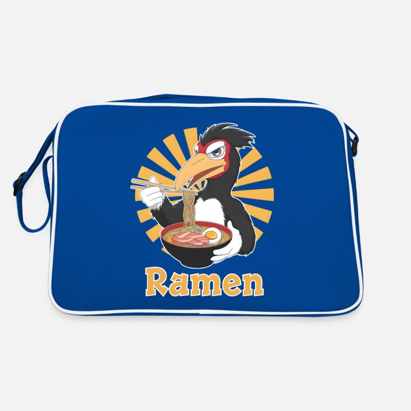 Nashornvogel Retro Tasche