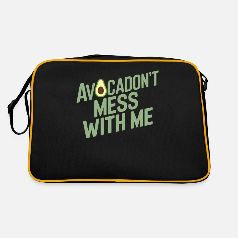 Avocadon’t Plaisanter avec moi pour les végétariens végétaliens Sac Retro
